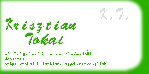 krisztian tokai business card